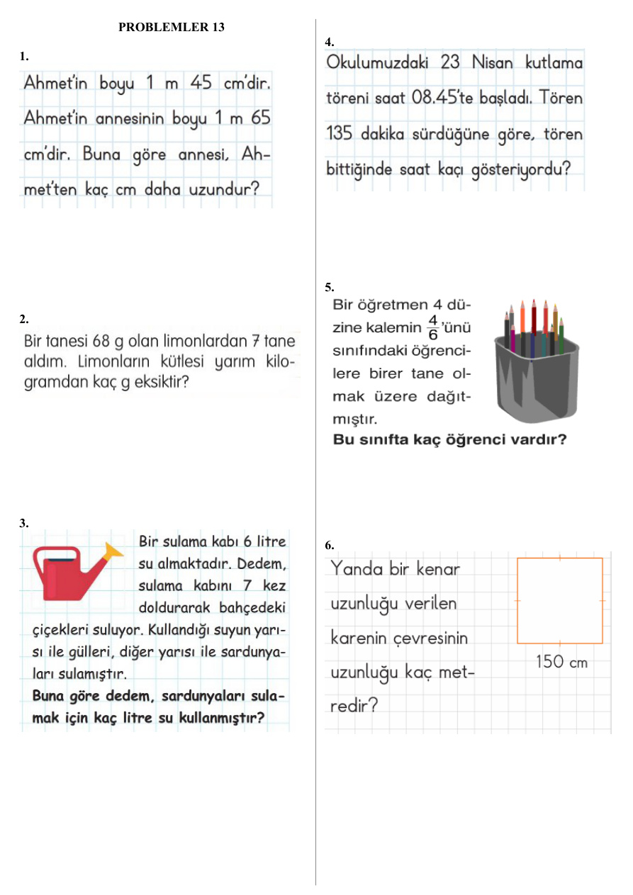 Problemler 13 PDF İndir – Komisyon
