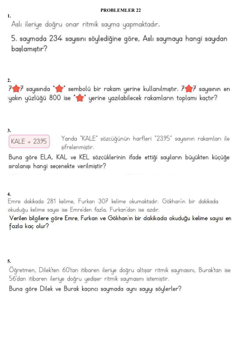 PROBLEMLER 22 Kitap Kapağı