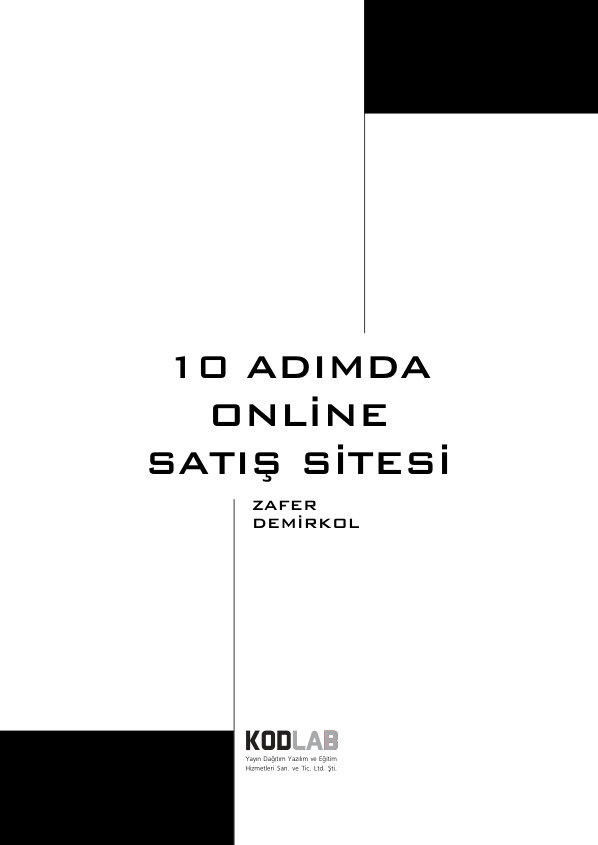 10 Adımda Online Satış Sitesi PDF İndir – Zafer Demirkol