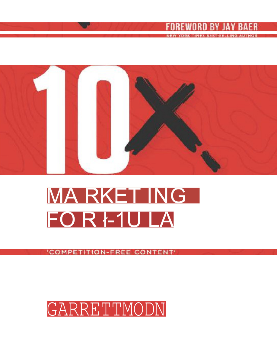 10X Pazarlama PDF İndir