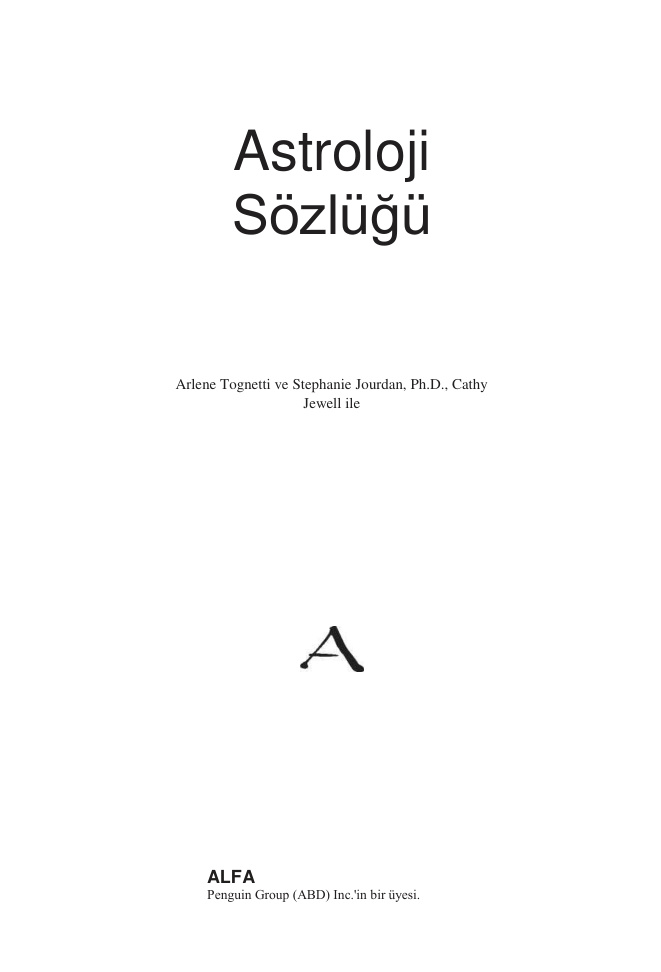 Astroloji Sözlüğü PDF İndir