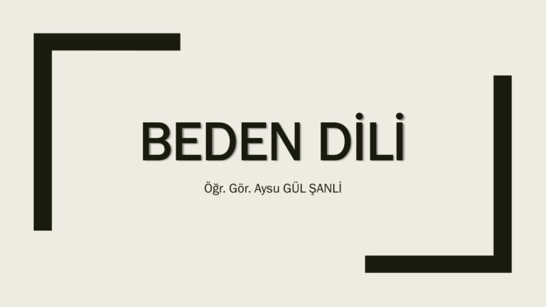 TR BEDEN DİLİ SUNY Kitap Kapağı