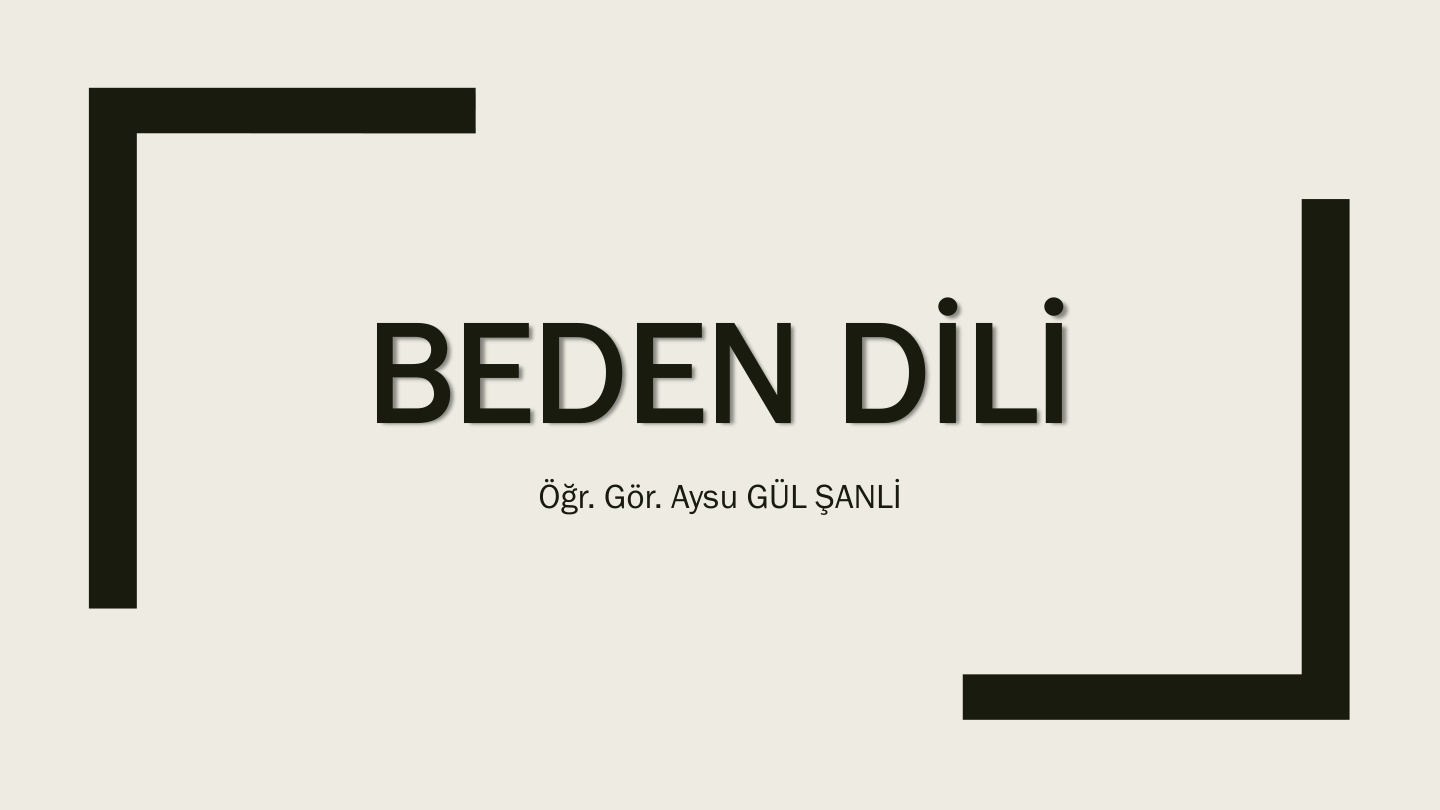Beden Dili PDF İndir