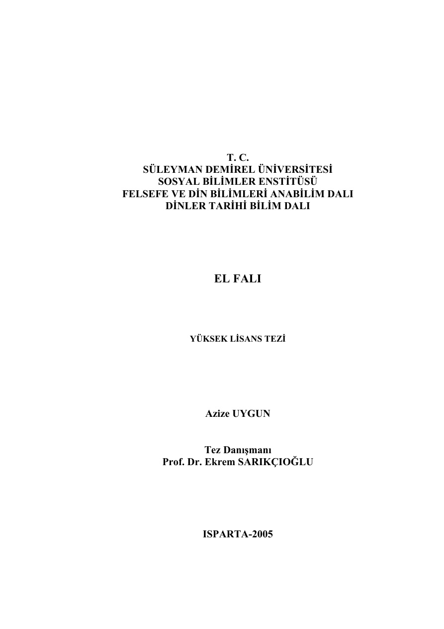 El Falı PDF İndir – Azize Uygun