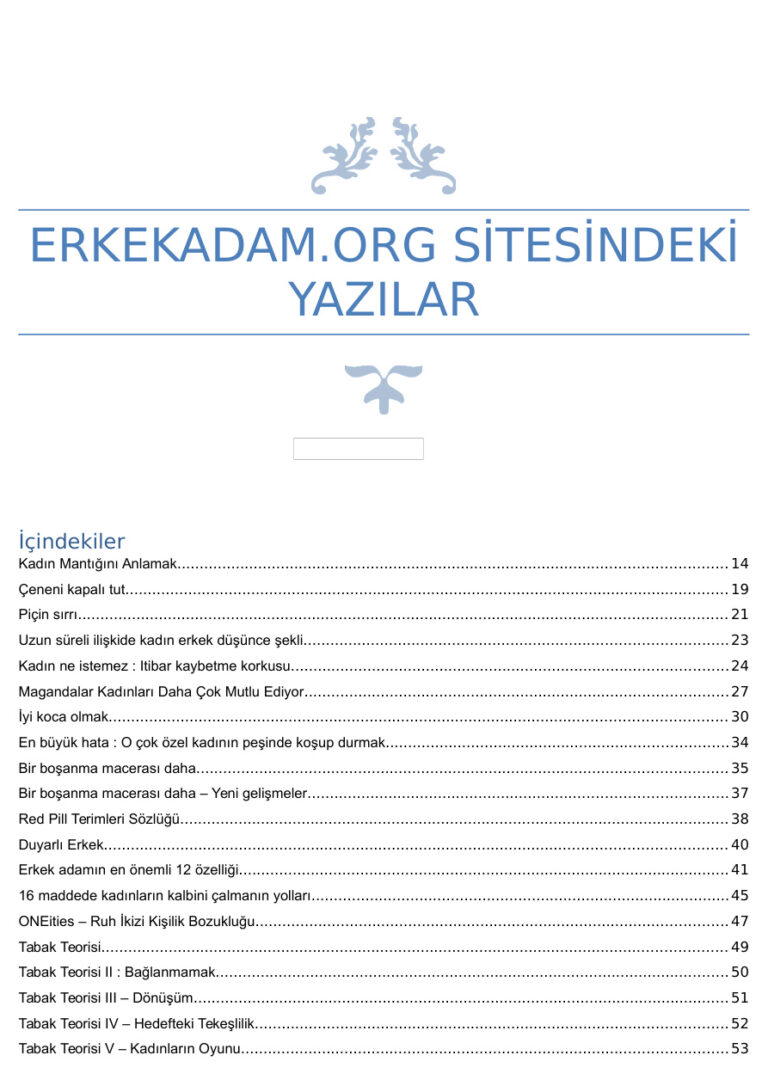 TR ERKEK ADAM SİTESİ MAKALELERİ DERLEMESİ 881 SAYFA Kitap Kapağı