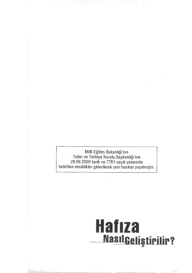 Hafıza Nasıl Geliştirilir (Kopya) PDF İndir