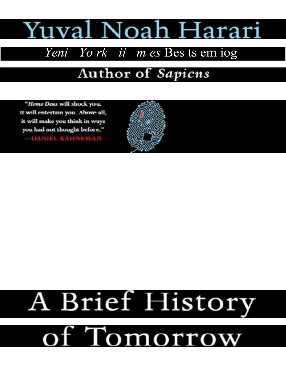 Homo Deus: Yarının Kısa Tarihi PDF İndir - Yuval Noah Harari 1 Homo Deus: Yarının Kısa Tarihi PDF İndir