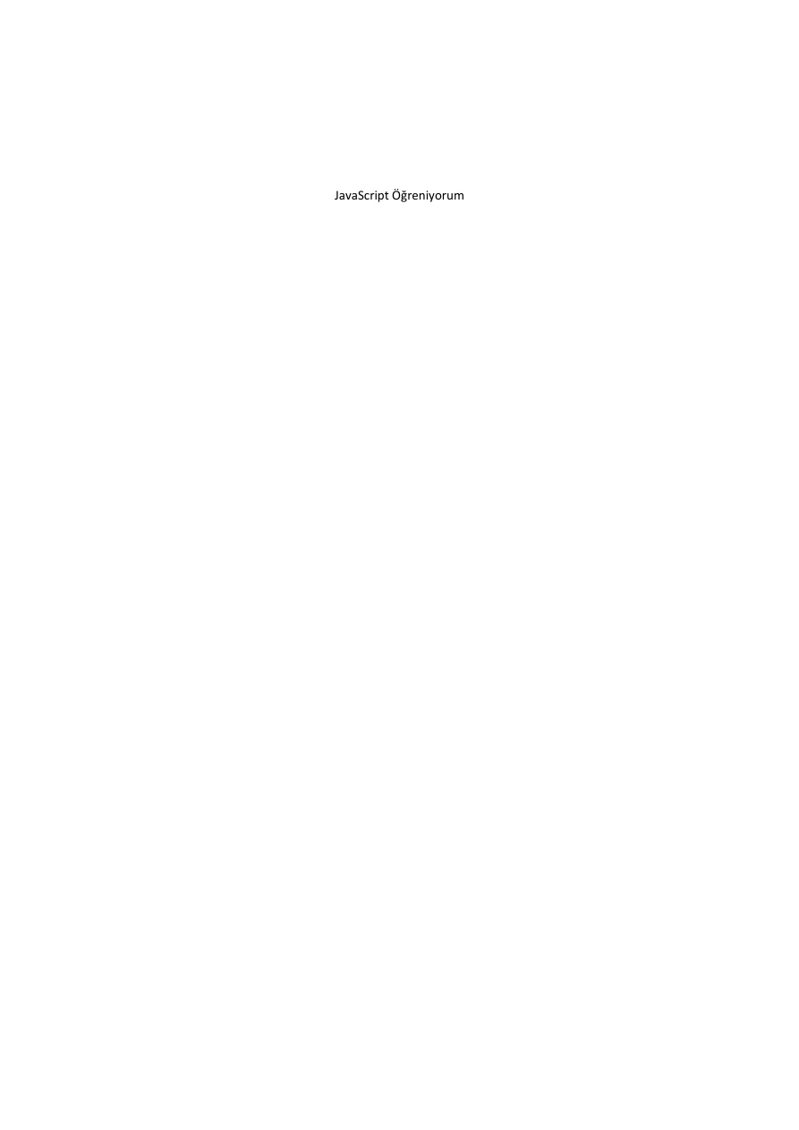 JavaScript Öğreniyorum PDF İndir - Memik Yanık 1 JavaScript Öğreniyorum PDF İndir