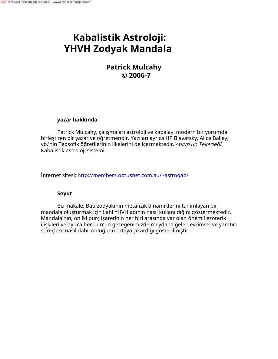 Kabalistik Astroloji PDF İndir