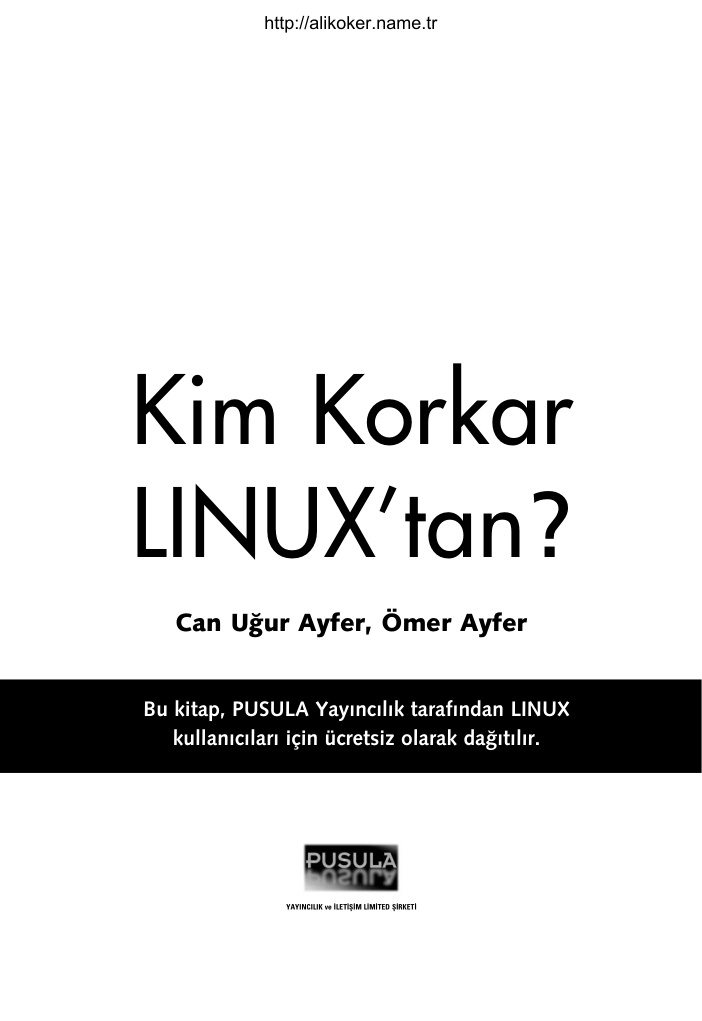 Kim Korkar Linux'tan PDF İndir