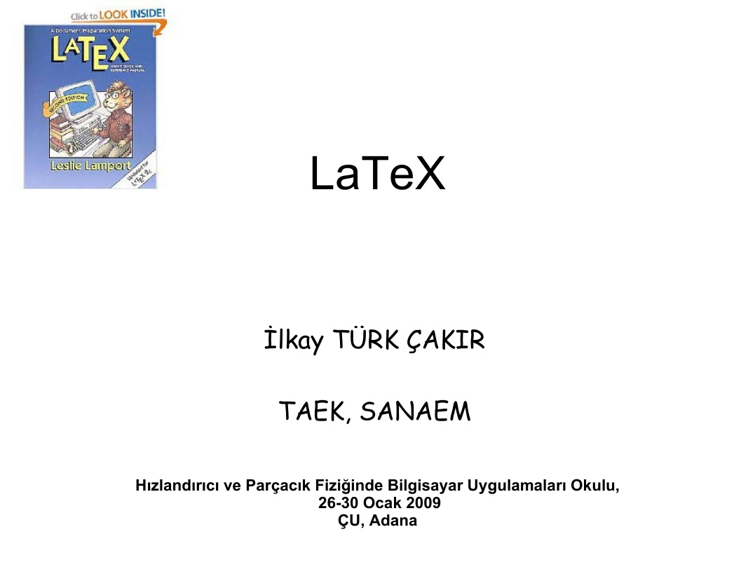 LaTeX Sunum PDF İndir