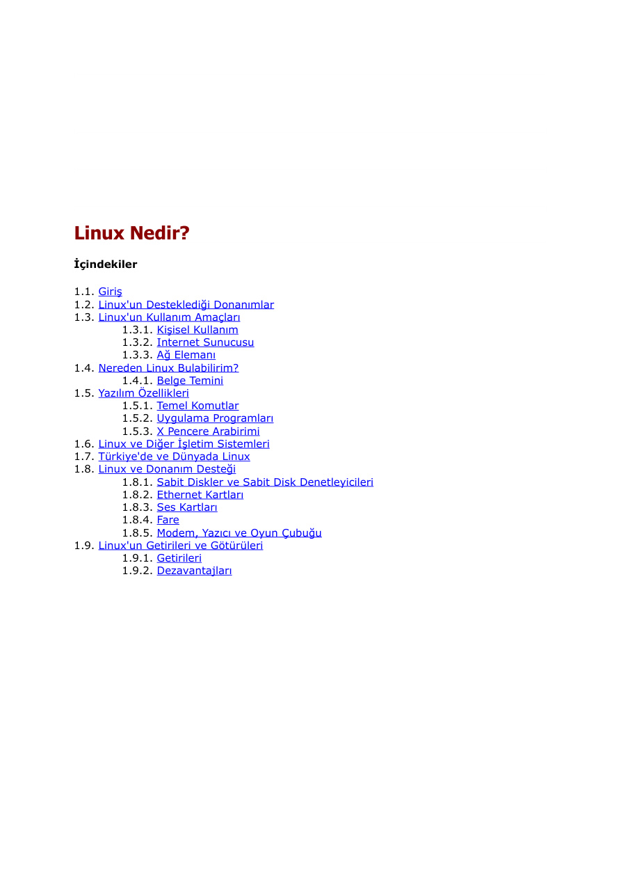 Linux Nedir PDF İndir