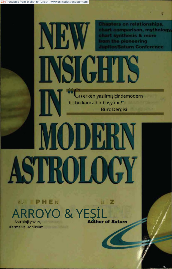 Modern Astrolojide Yeni Görüşler PDF İndir – Bilinmiyor