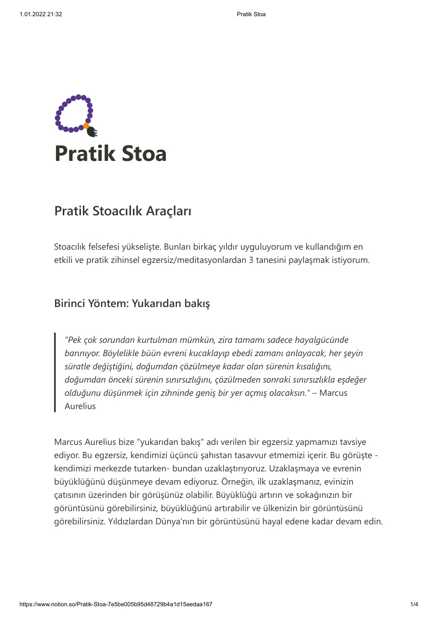 Pratik 3 Stoa Tekniği PDF İndir