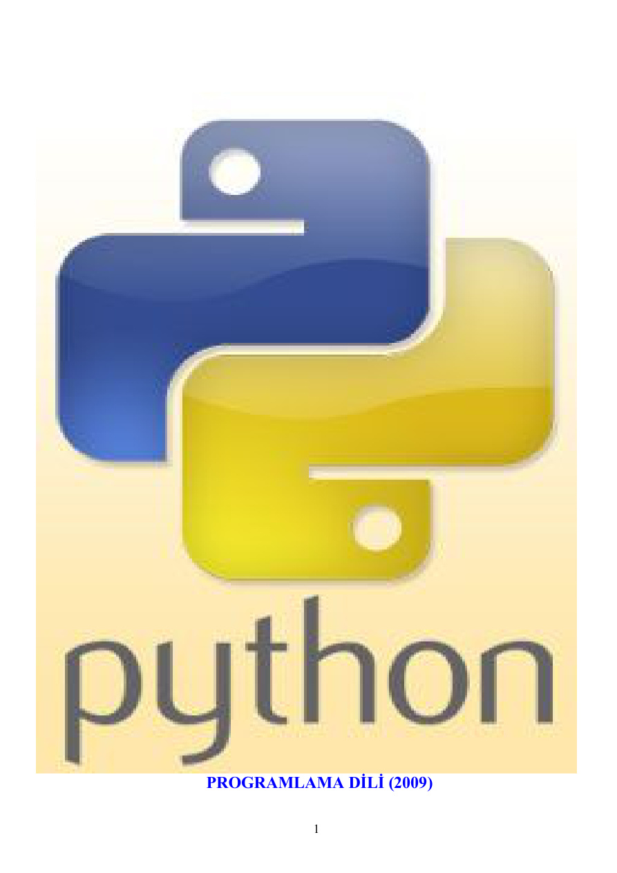 Python Programlama Dili 2009 Dönem Ödevi PDF İndir
