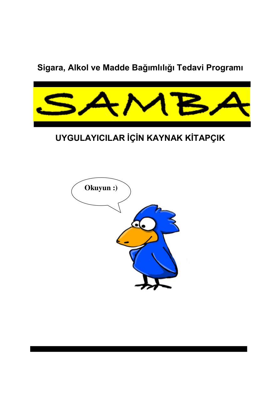 Sigara, Alkol ve Madde Tedavi Programı PDF İndir
