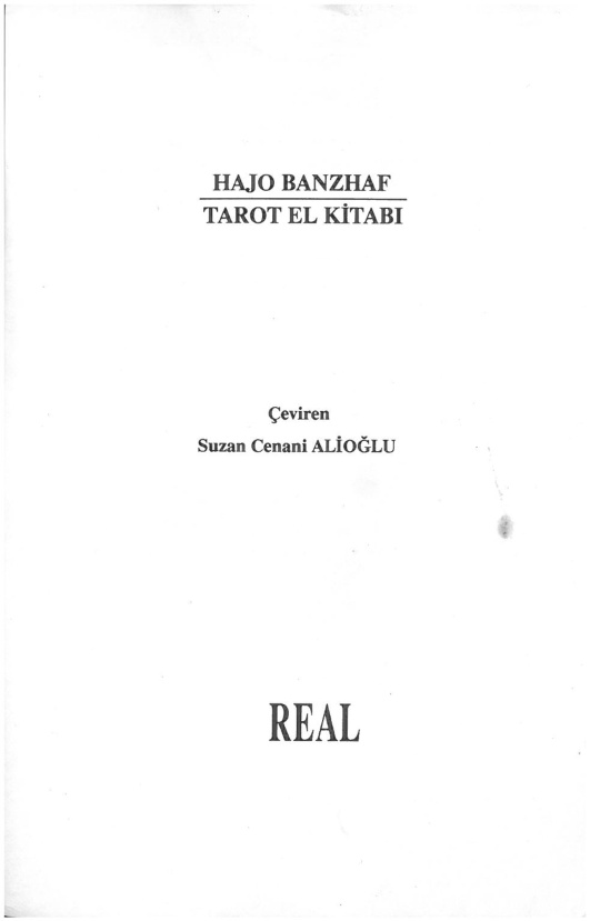 Tarot El Kitabı PDF İndir – Hajo Banzhaf