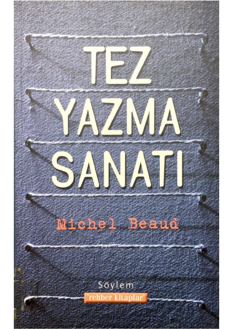 Tez Yazma Sanatı PDF İndir