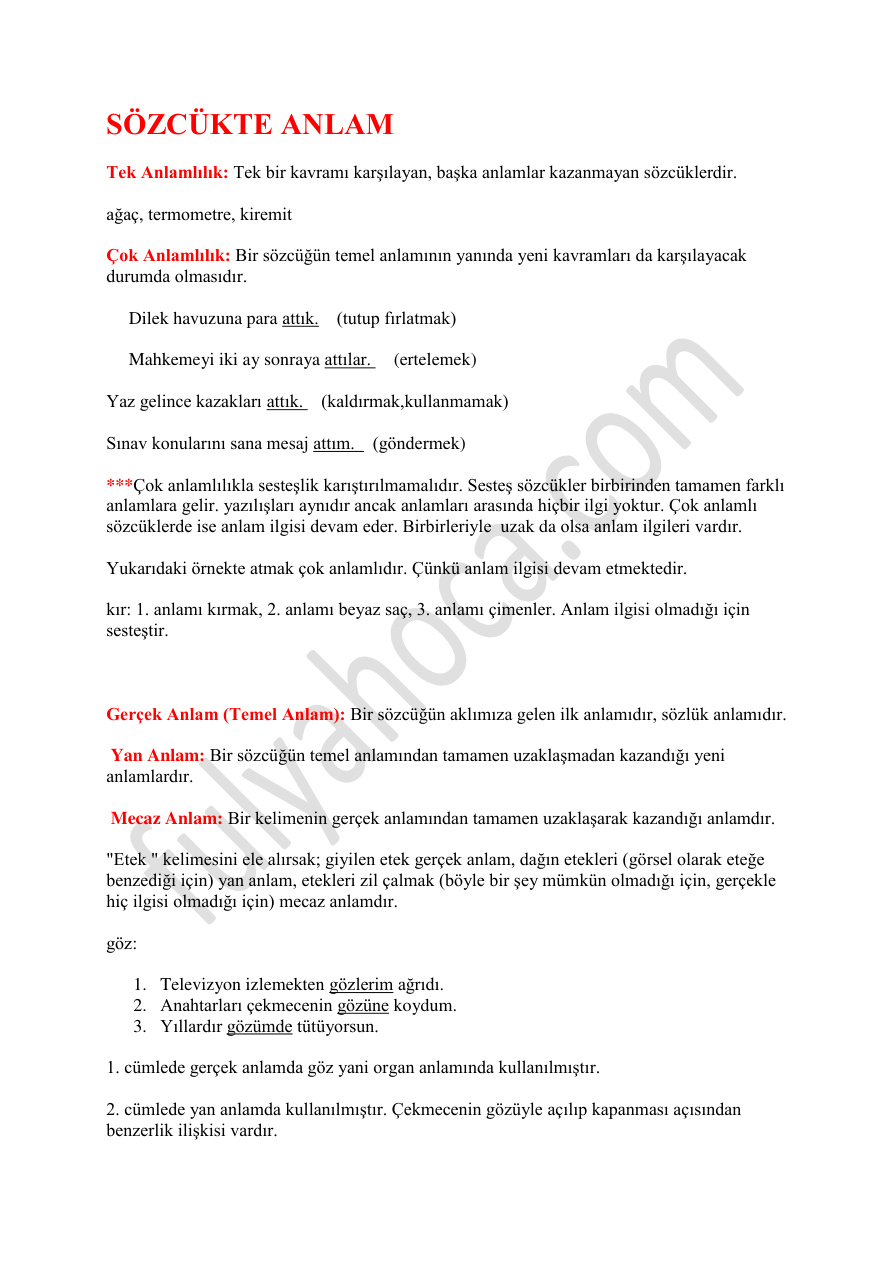 Türkçe Tüm Konular PDF İndir