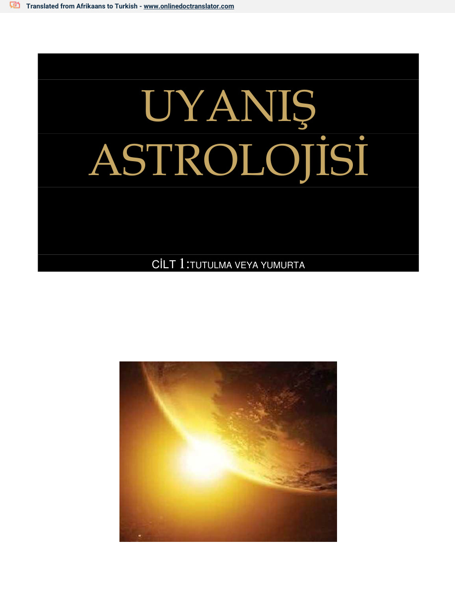 Uyanış Astrolojisi PDF İndir