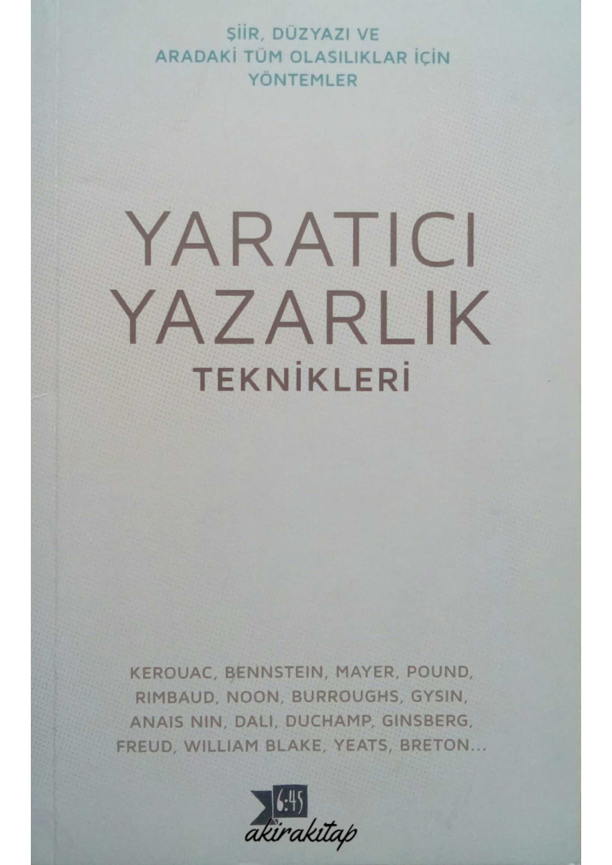 Yaratıcı Yazarlık Teknikleri PDF İndir – Şenol Erdoğan