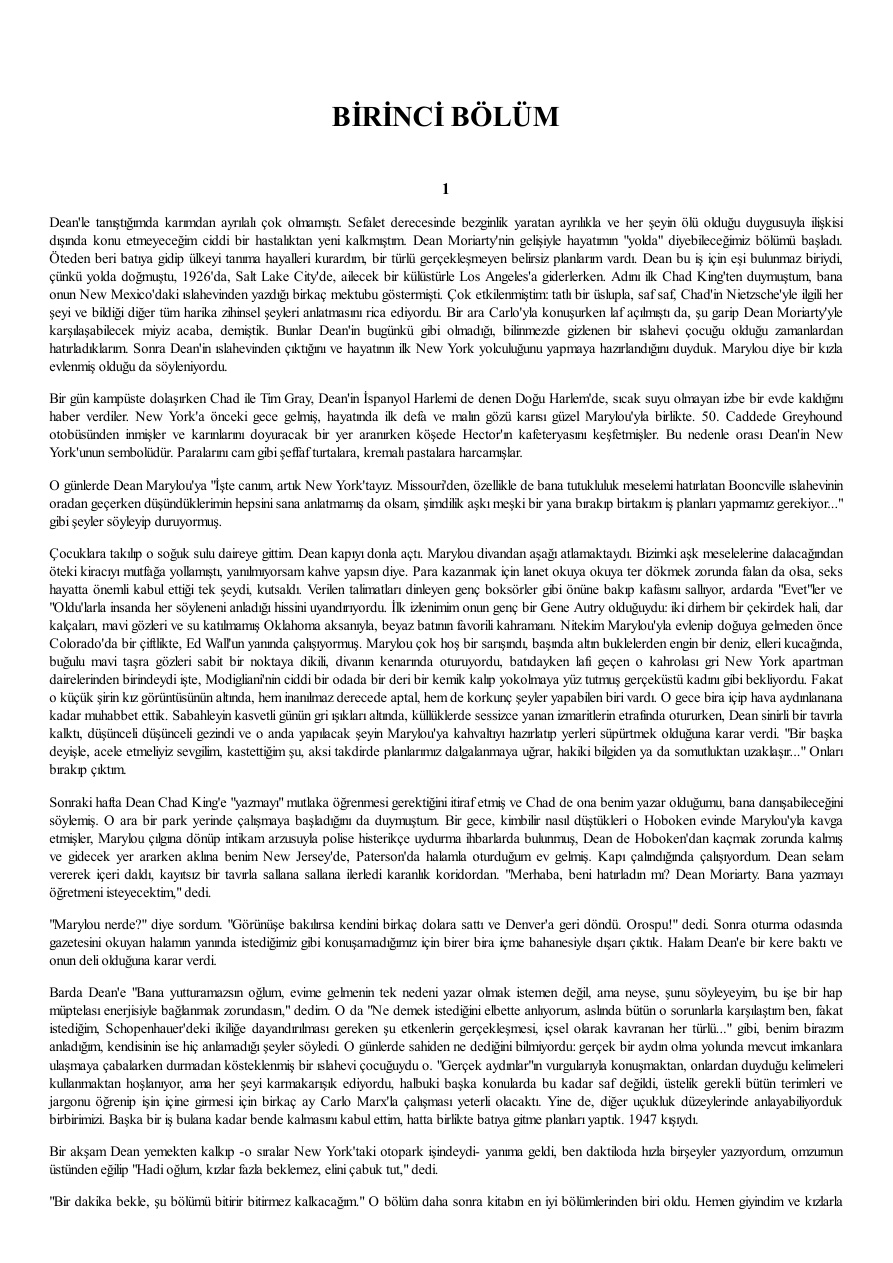 Yolda PDF İndir