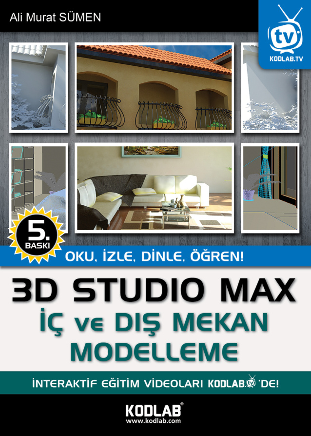 3D Studio Max ile İç ve Dış Mekan Modelleme 2019 PDF İndir – Ali Murat Sümen
