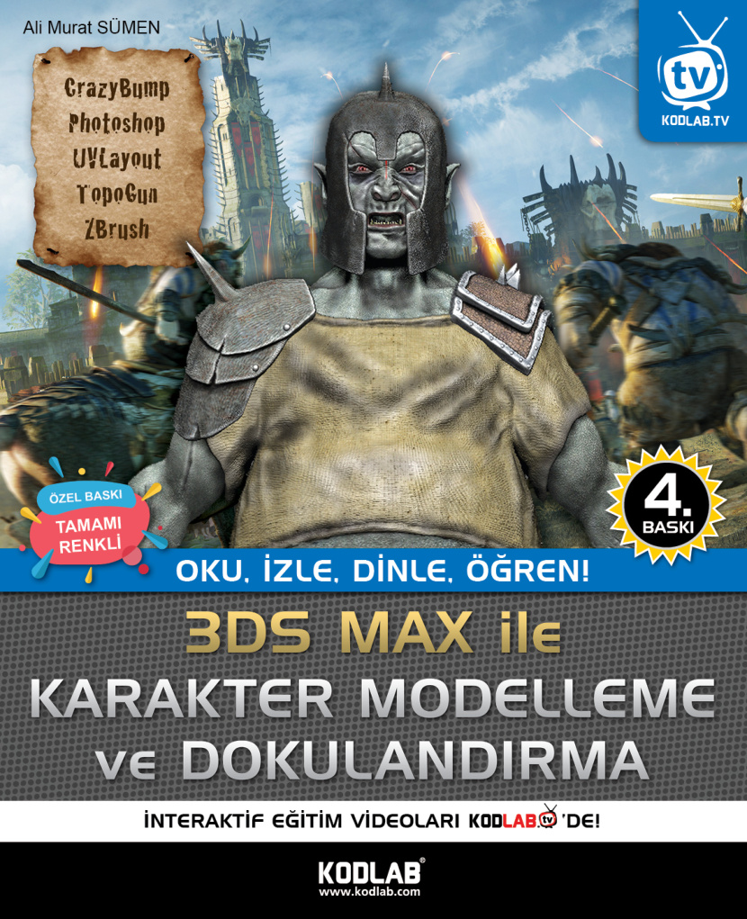 3D Studio Max ile Karakter Modelleme ve Dokulandırma 2017 PDF İndir – Ali