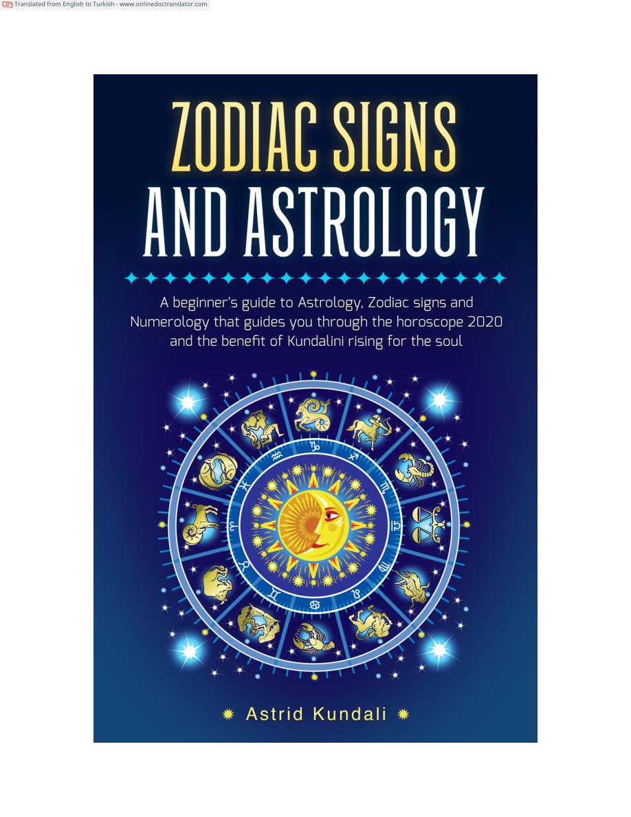 Astrolojiye Başlangıç Kılavuzu: Zodyak İşaretleri ve Numeroloji PDF İndir