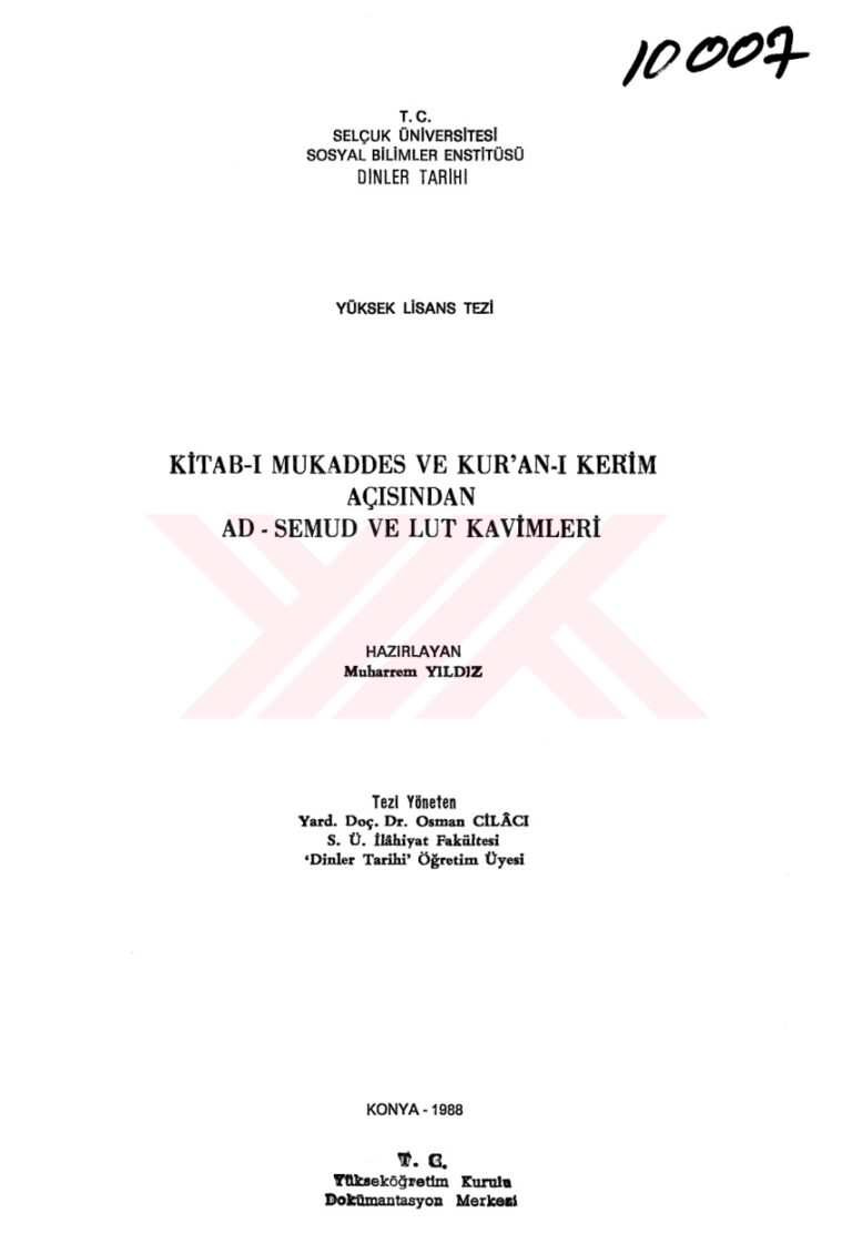 TR KİTAB I MUKADDES VE KURAN I KERİM AÇISINDAN AD SEMUD VE LUT KAVİMLERİ Kitap Kapağı