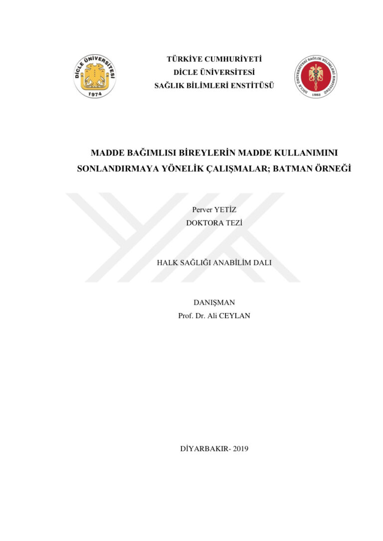 TR MADDE BAĞIMLISI BİREYLERİN MADDE KULLANIMINI SONLANDIRMAYA YÖNELİK Kitap Kapağı