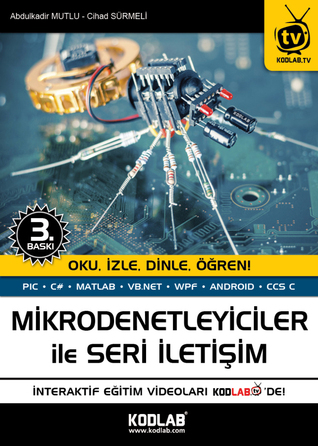 Mikrodenetleyiciler ile Seri İletişim 2017 PDF İndir – Abdulkadir Mutlu, Cihat