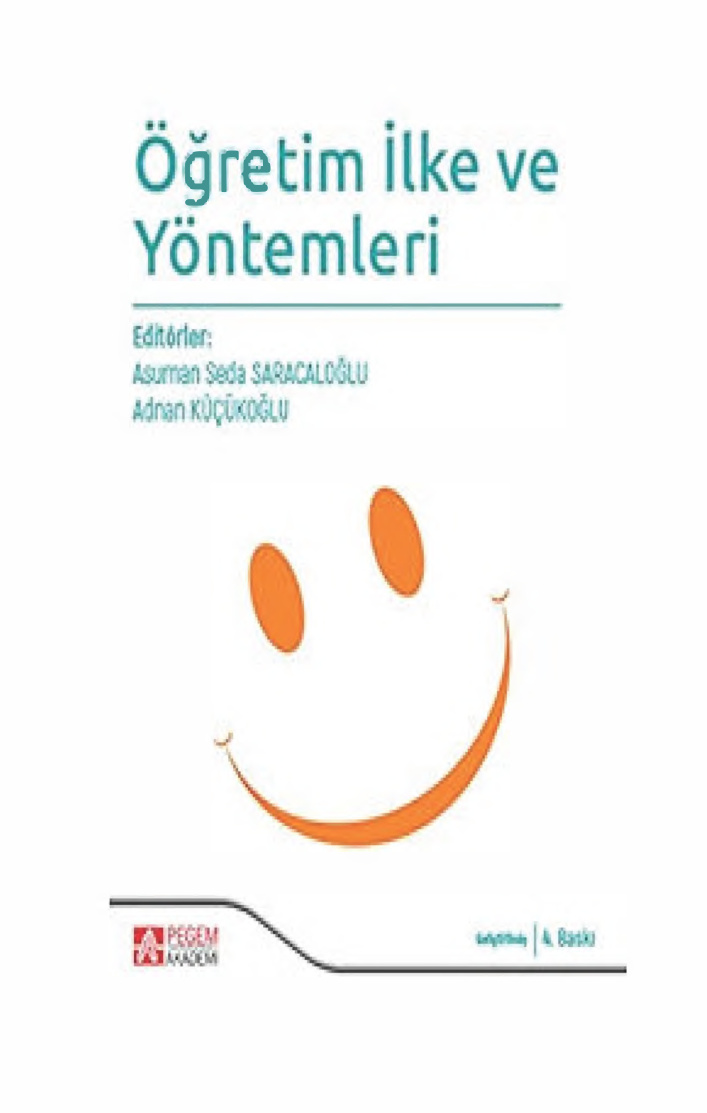 Öğretim İlke ve Yöntemleri PDF İndir – Asuman Seda Saraçoğlu, Adnan Küçükoğlu