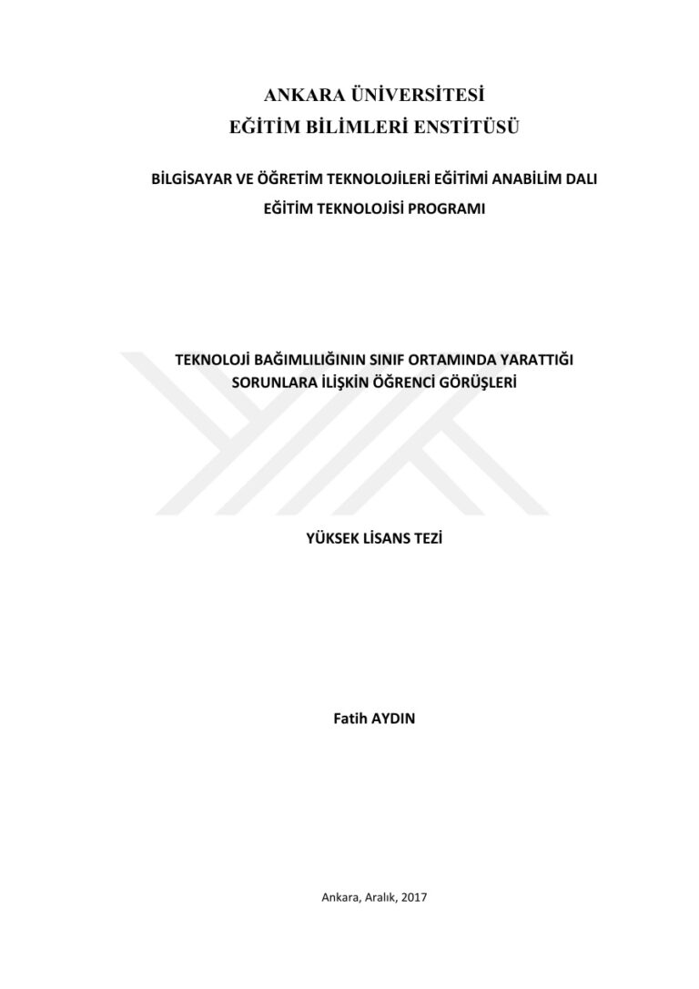 Teknoloji Bağımlılığının Sınıf Ortamında Yarattığı Sorunlara PDF İndir - Bilinmiyor 17 TR TEKNOLOJİ BAĞIMLILIĞININ SINIF ORTAMINDA YARATTIĞI SORUNLARA Kitap Kapağı