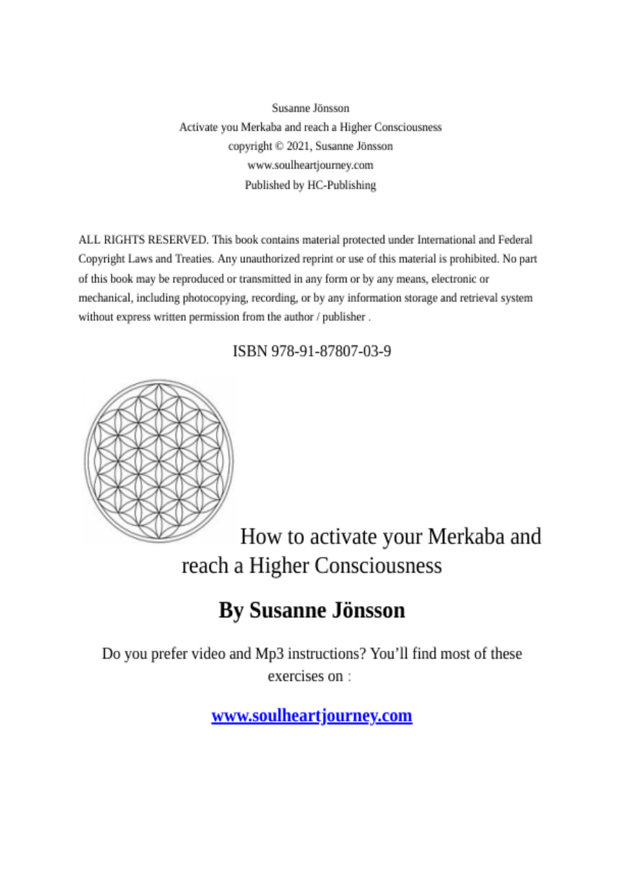 Merkabanı Etkinleştir PDF İndir – Susanne Jonsson