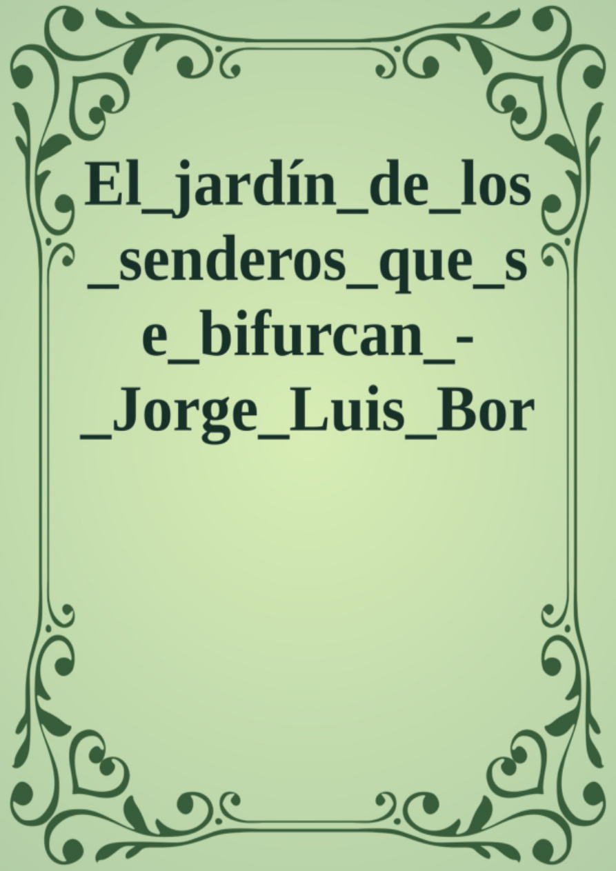 Bahçedeki Yollar PDF İndir – Jorge Luis Borges