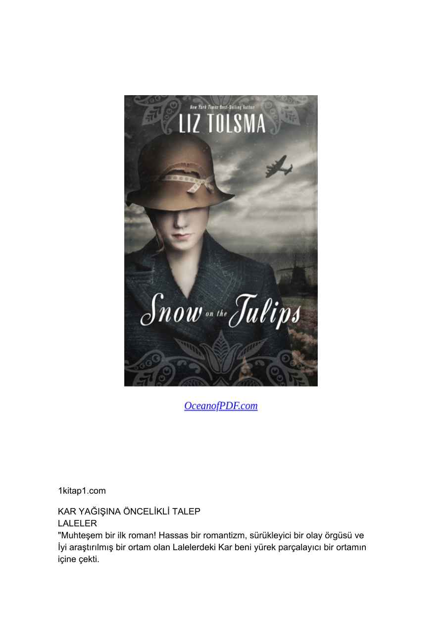 Laleler Üzerine Kar PDF İndir - Liz Tolsma 1 Laleler Üzerine Kar PDF İndir
