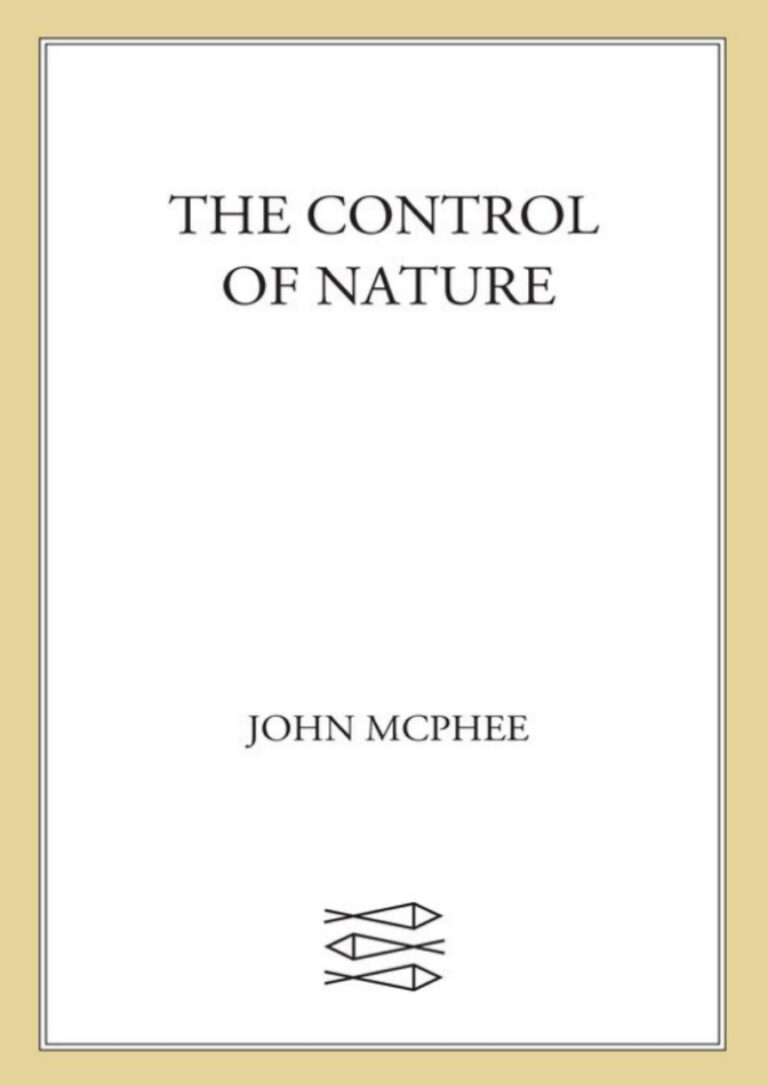 TR The Control of Nature John McPhee Kitap Kapağı