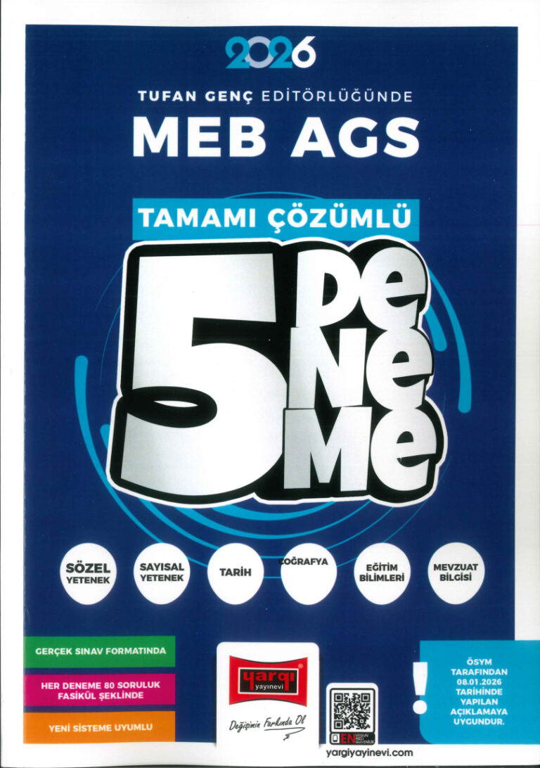 YARGI MEB AGS 5 Lİ DENEME 2026 Kitap Kapağı