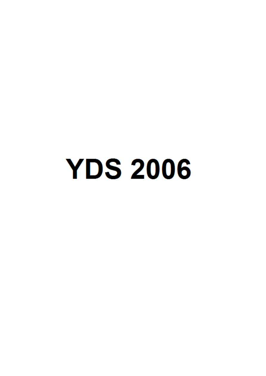 YDS Çıkmış Sorular PDF İndir – Komisyon