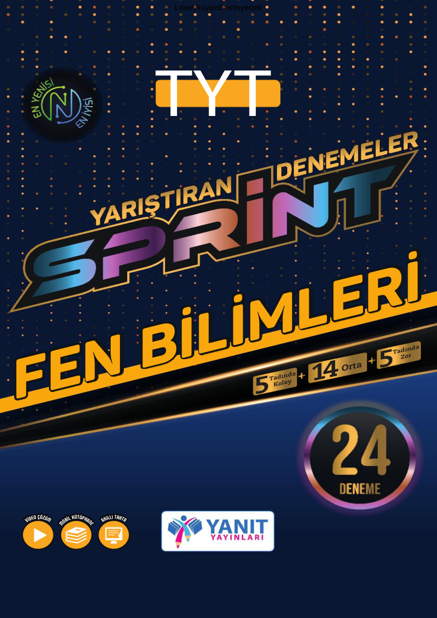 Yanıt - TYT Fen Bilimleri Sprint 24'lü Deneme PDF İndir