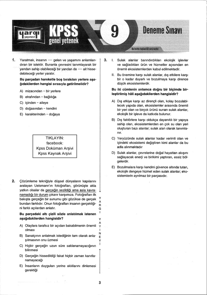 Yargı 2022 10 Altın Deneme GY-GK PDF İndir