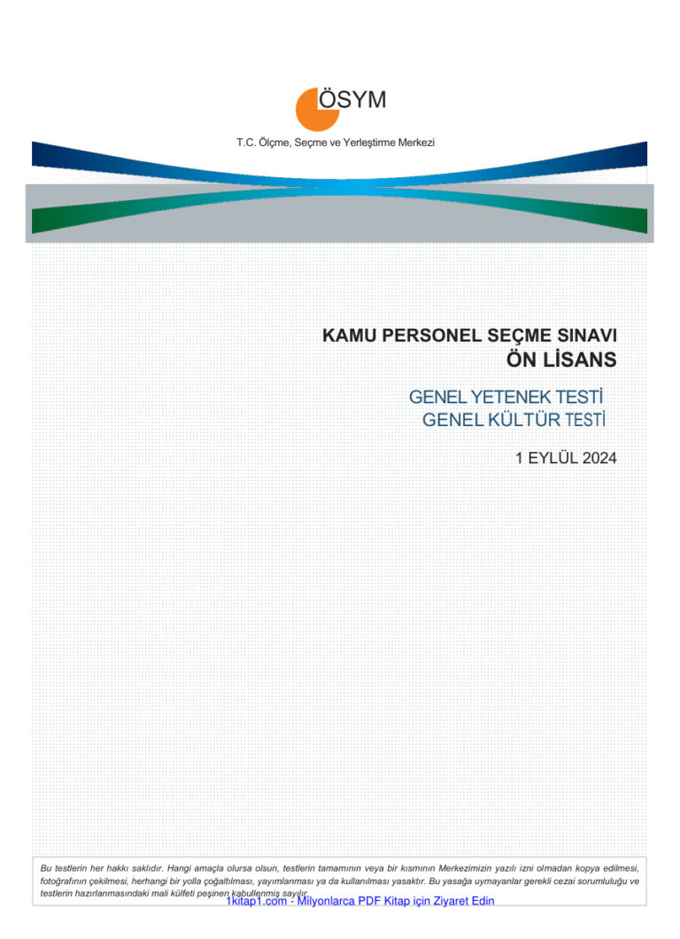 kpss önlisans 2024 Kitap Kapağı