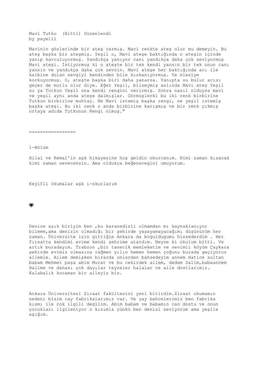 Mavi Tutku PDF İndir