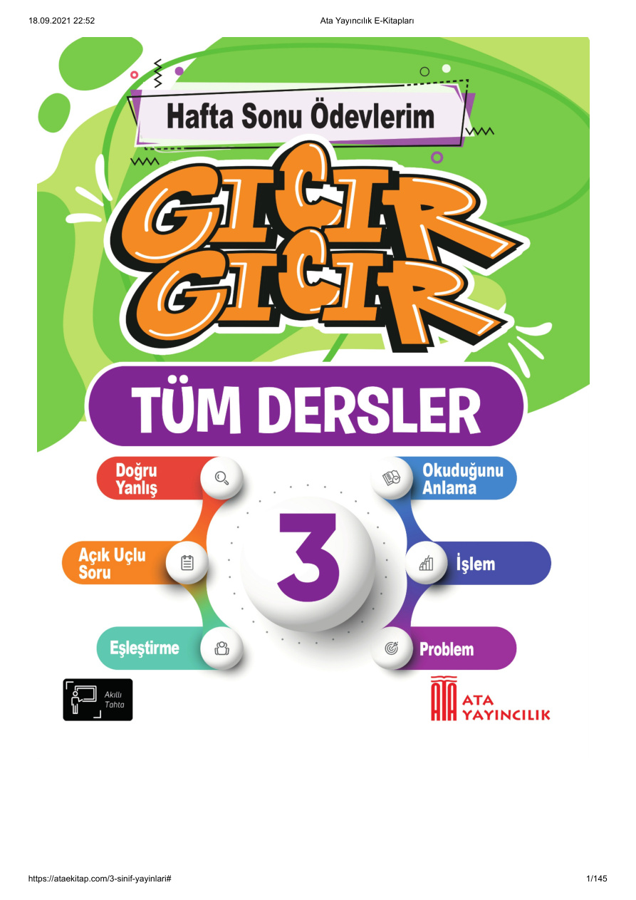 Tüm Dersler Gıcır Ata PDF İndir – Komisyon