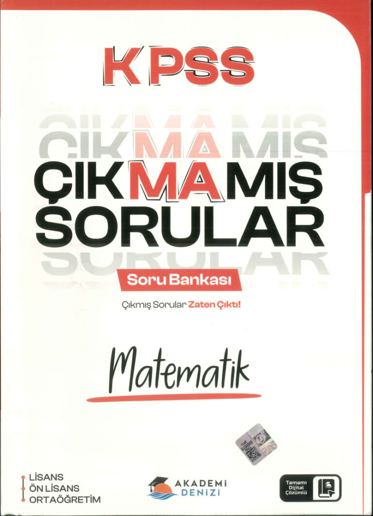 temp 2026 Akademik Denizi Kpss Matematik Cikmamis Sorular 1kitap1.com
