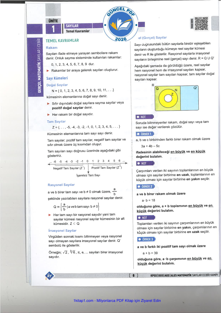 temp 2026 GERCEL MATEMATIK ILK 15 KONUYU GARANTILE 1kitap1.com