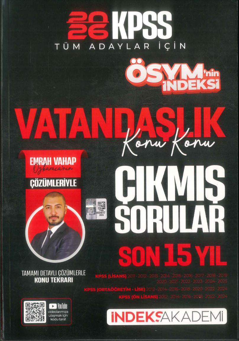 temp 2026 INDEKS Vatandaslik SON 15 YIL CIKMIS SORULAR 1kitap1.com