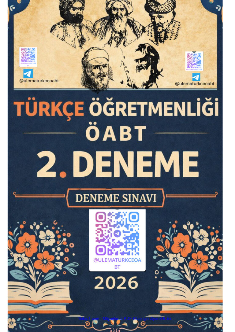 temp 2026 TURKCE OABT 2.DENEME ULEMA 1kitap1.com