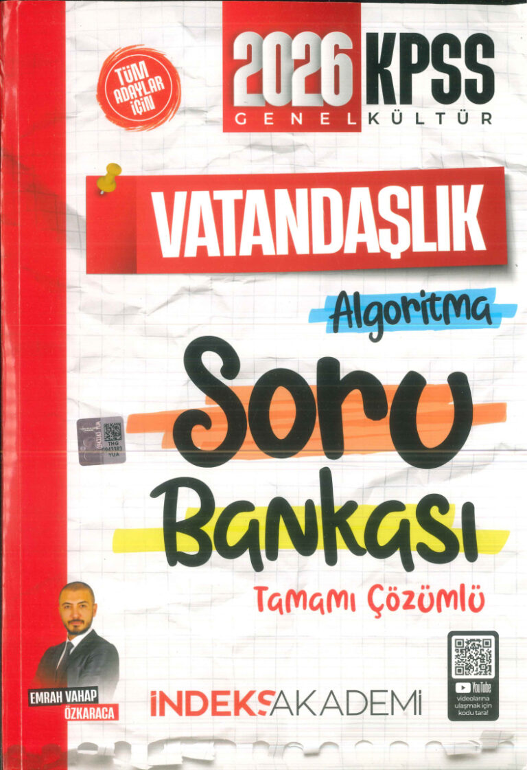 temp 2026 INDEKS KPSS VATANDASLIK ALGORITMA SORU BANKASI EMRAH VAHAP 1kitap1.com